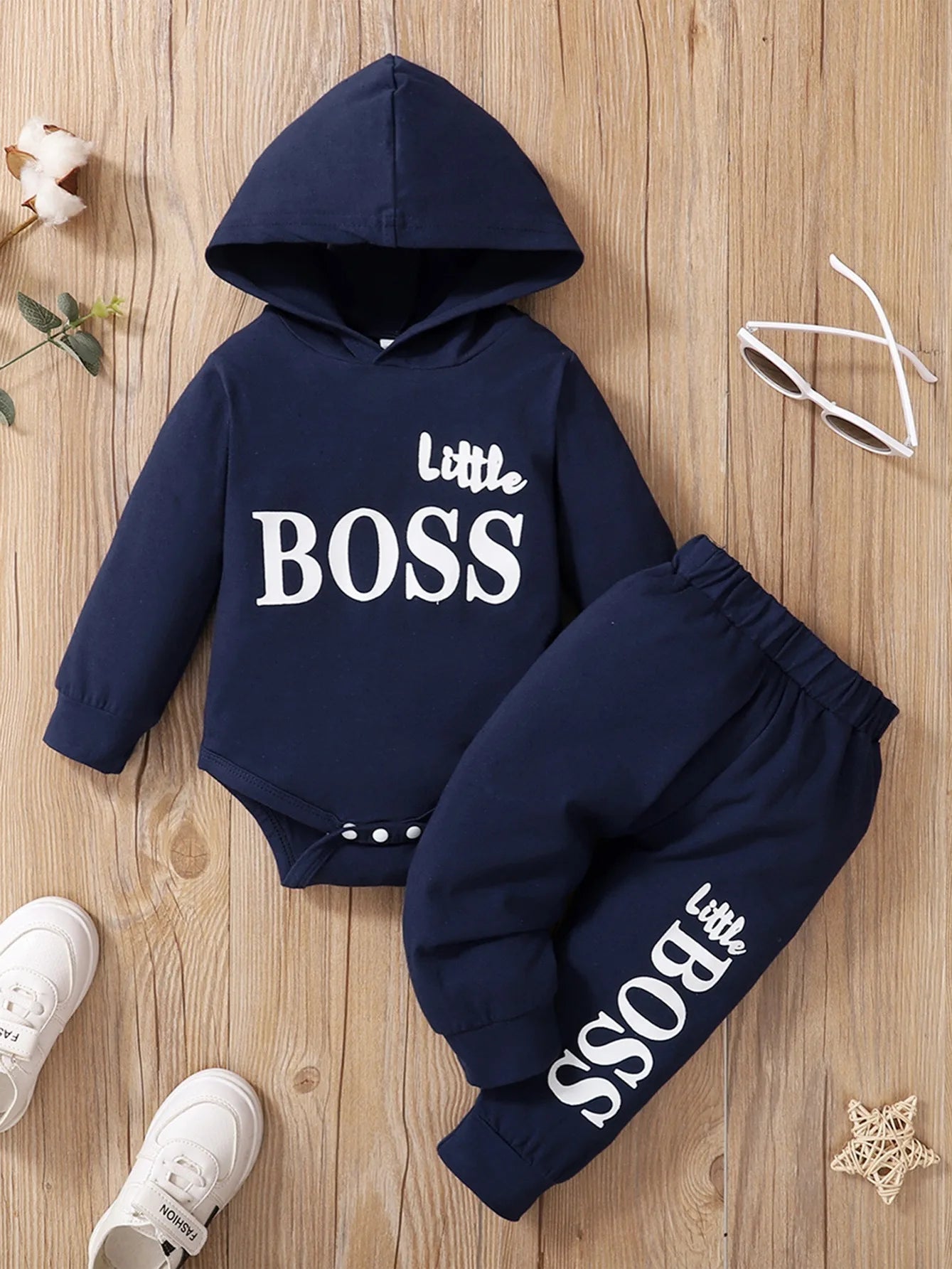 Ensemble body capuche manches longues et pantalon