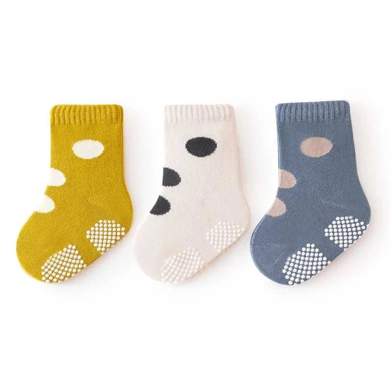 3 paires de chaussettes antidérapantes bébé